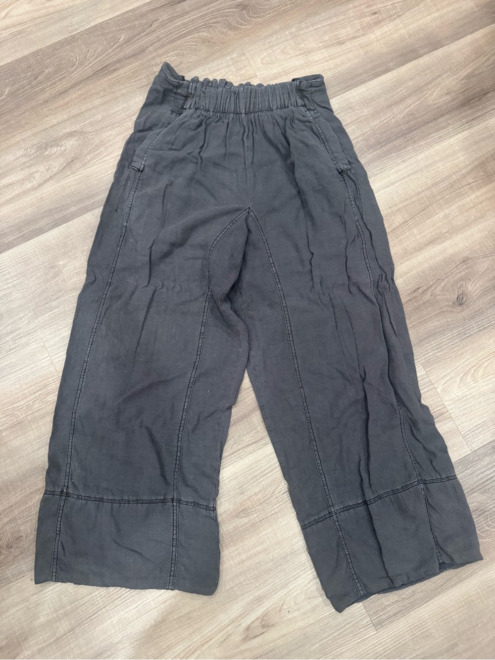 Three people flowy pants